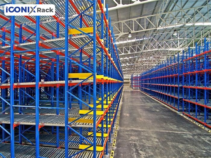IRS06 – Rack à palettes (rack à gravité)